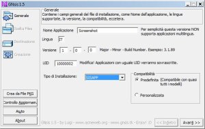 Screenshot GNsis passo 1