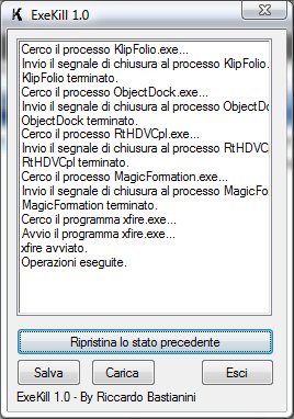 ExeKill in esecuzione