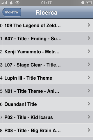 Screenshot ricerda di uRemote